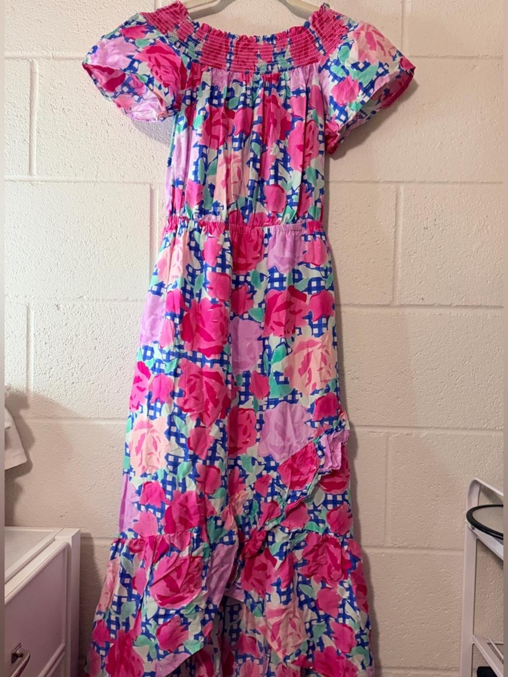 Vineyard Vines - Kentucky Derby Dress - 145th - Pink Roses - Derby Day - Size 00 - Picture 4 of 4